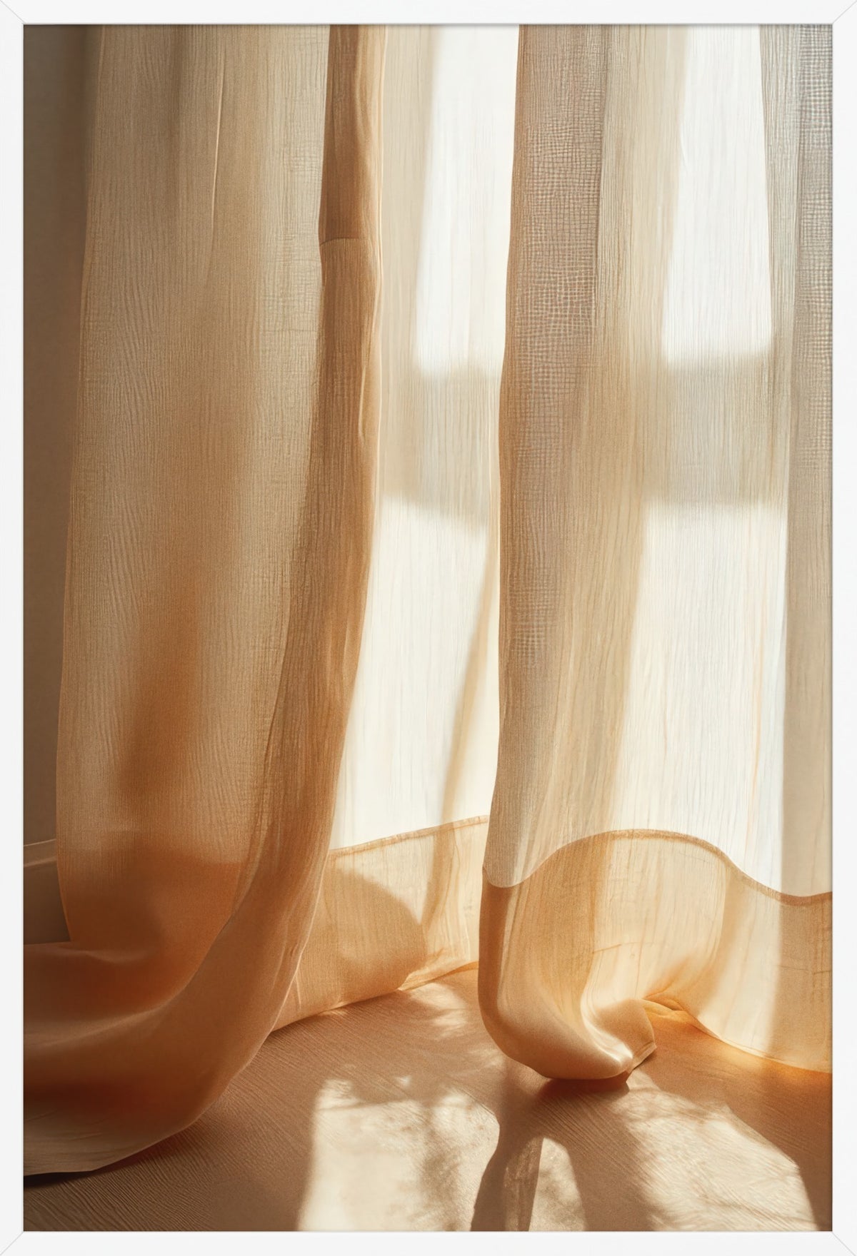 The Golden Veil — poster in a white frame, front view