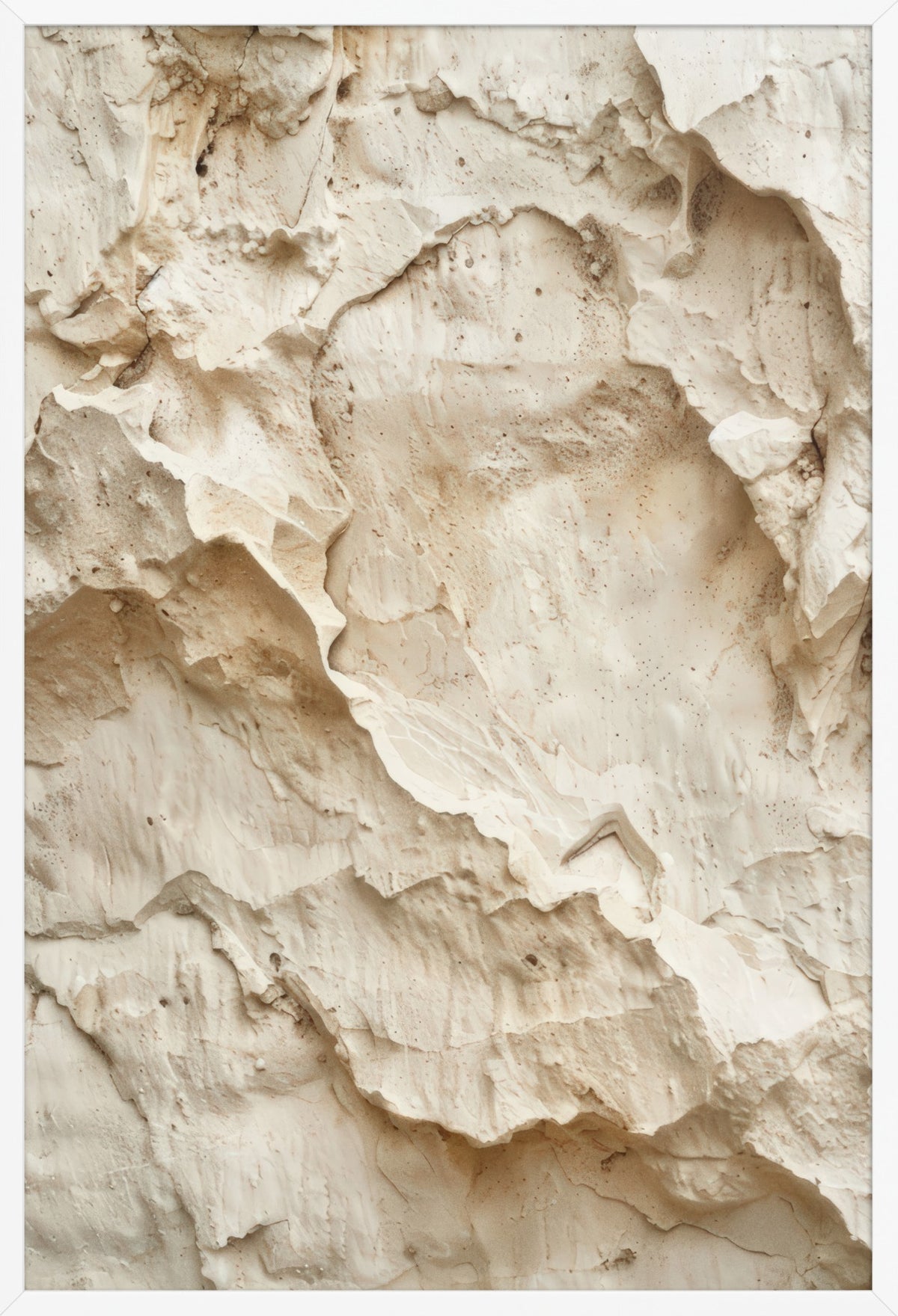The Scale — poster in a white frame, front view