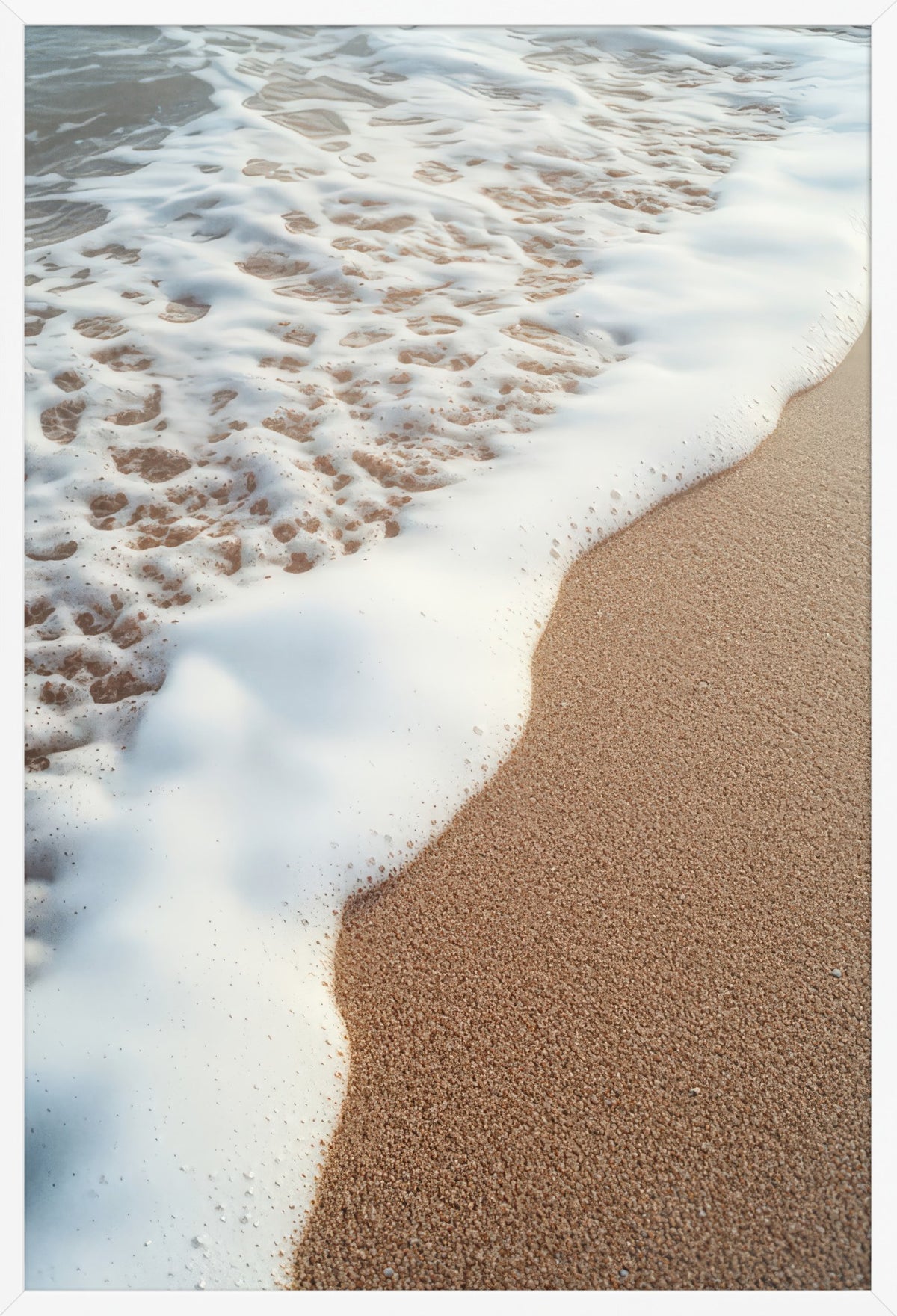 Sand Foam — poster in a white frame, front view