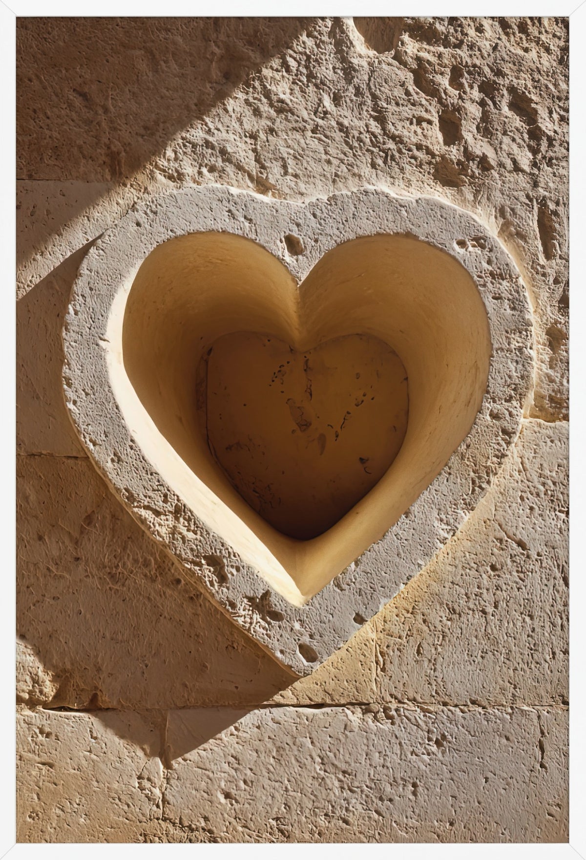 The Heart’s Imprint — poster in a white frame, front view