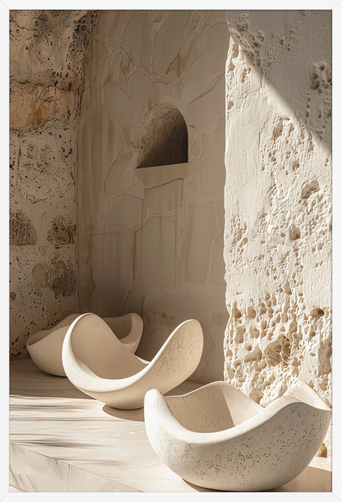 The Stone Shells — poster in a white frame, front view
