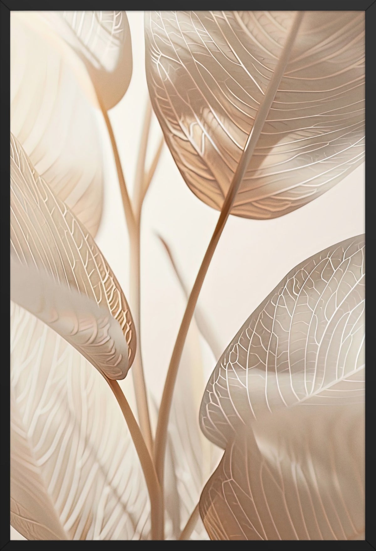 The Ivory Leaves — poster in a black frame, front view