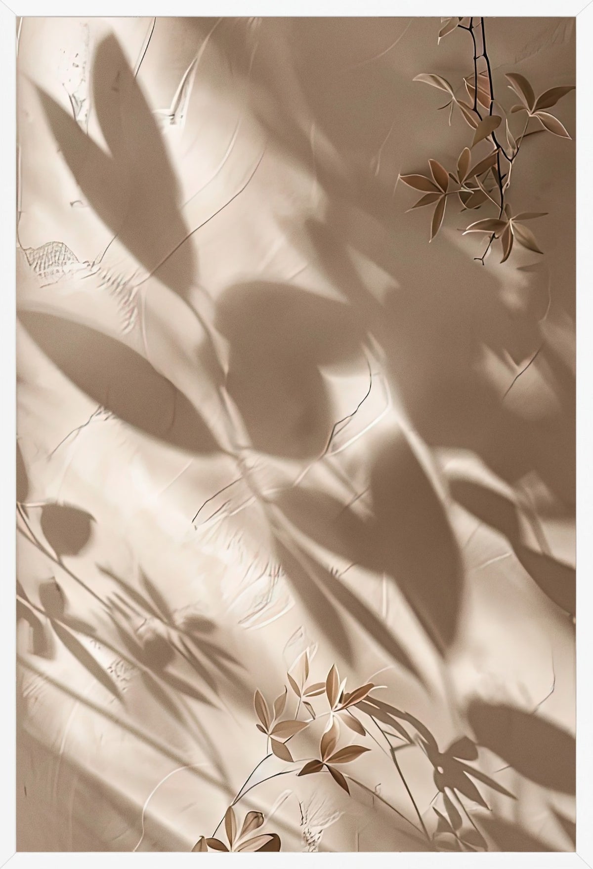 The Shadows of Nandina — poster in a white frame, front view