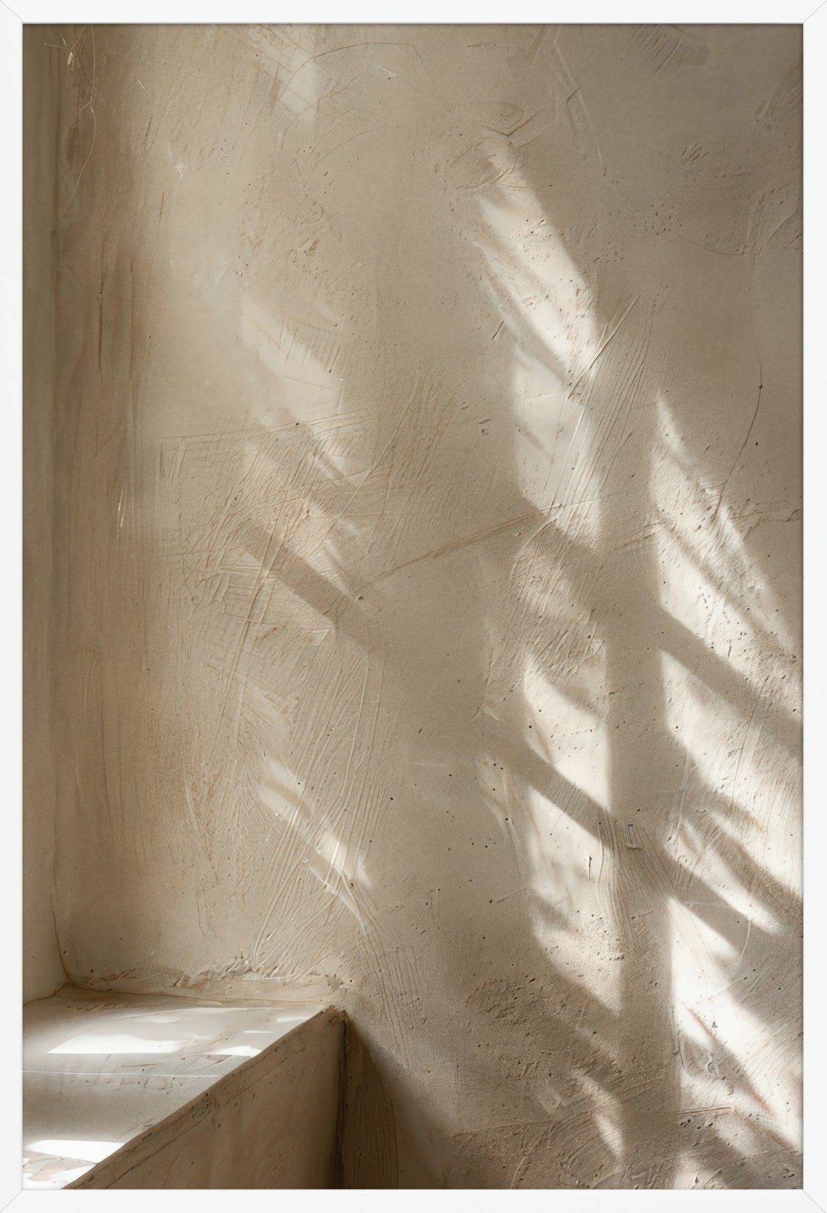 The Evening Shadows — poster in a white frame, front view