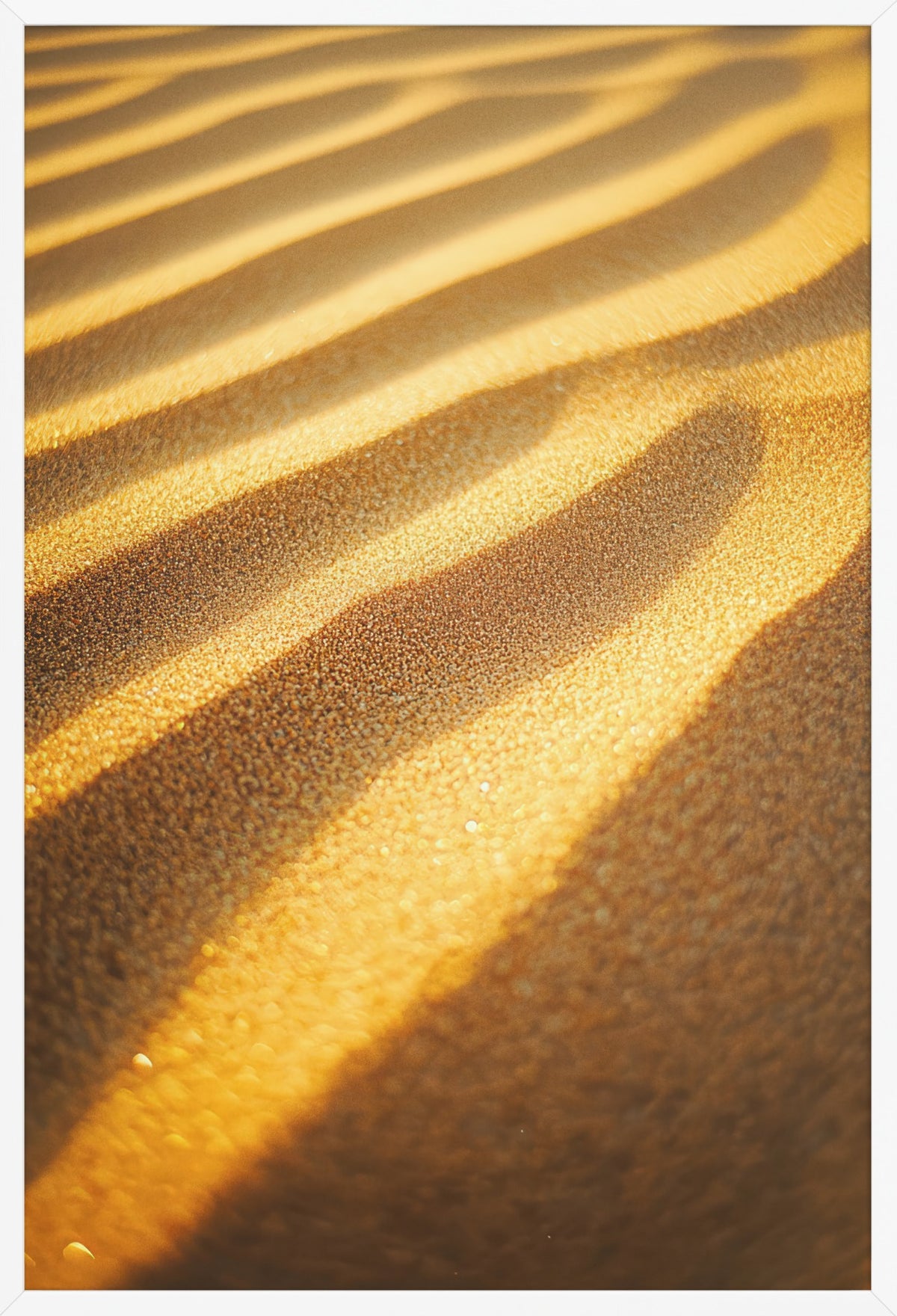Golden Furrows — poster in a white frame, front view