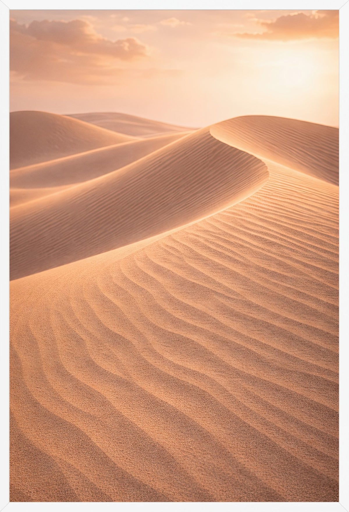 The Golden Expanse — poster in a white frame, front view