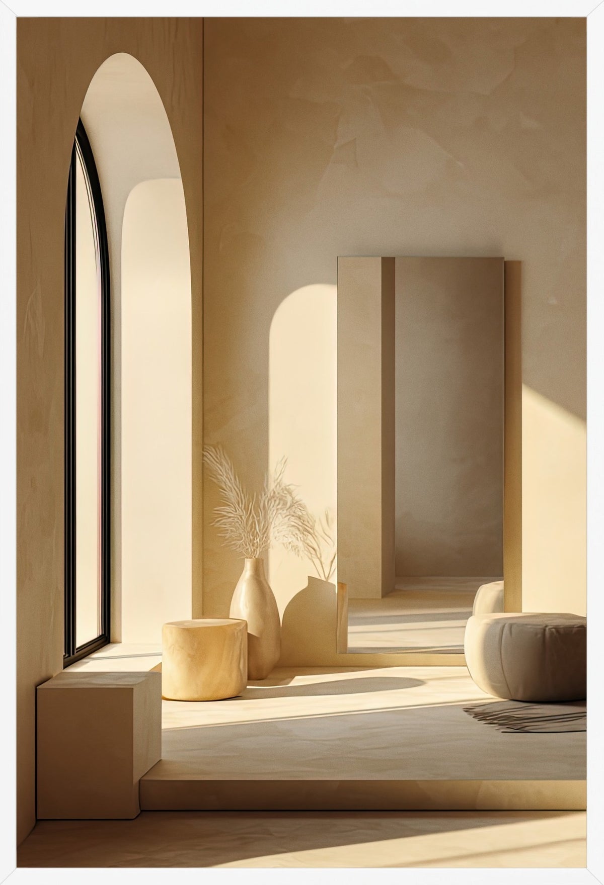 Golden Hour — poster in a white frame, front view
