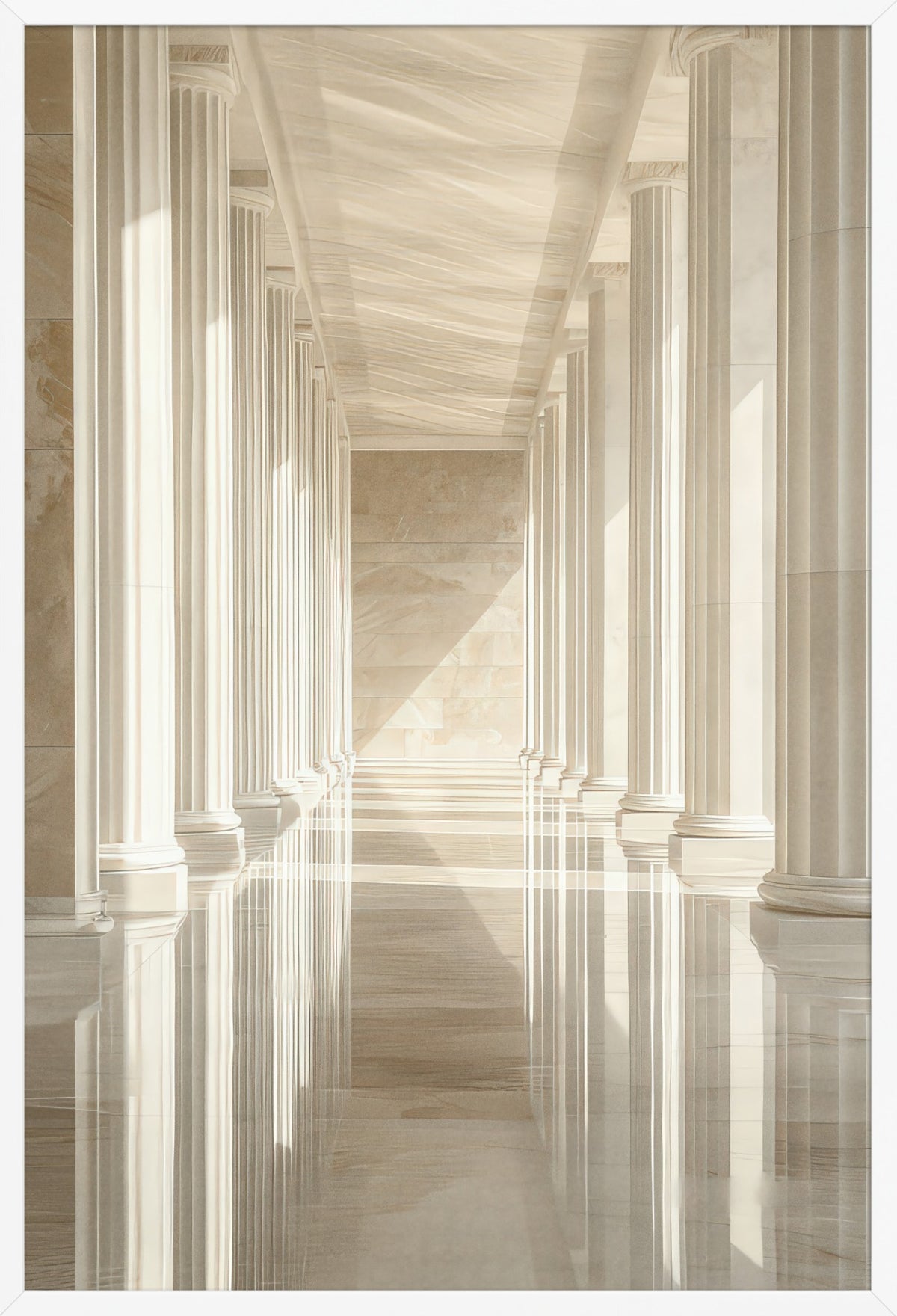 Infinity — poster in a white frame, front view