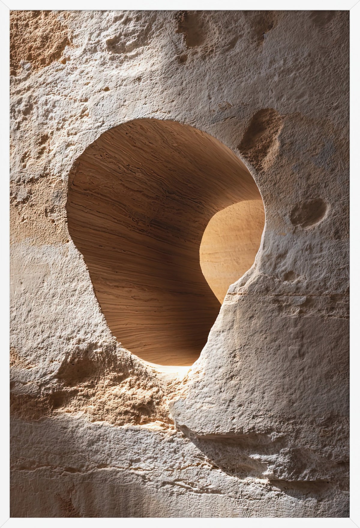 The Eye of the Rock — poster in a white frame, front view