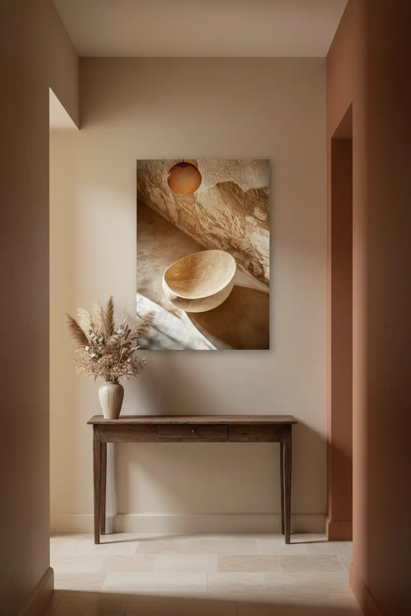 L'Offrande — Affiche Murale Minimaliste Beige Sable Texture Minérale — affiche murale minimaliste | Cassili-home