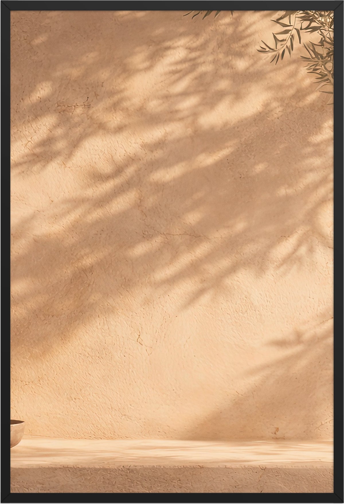 The Shadow of the Olive Tree — black frame, 61 × 91 cm