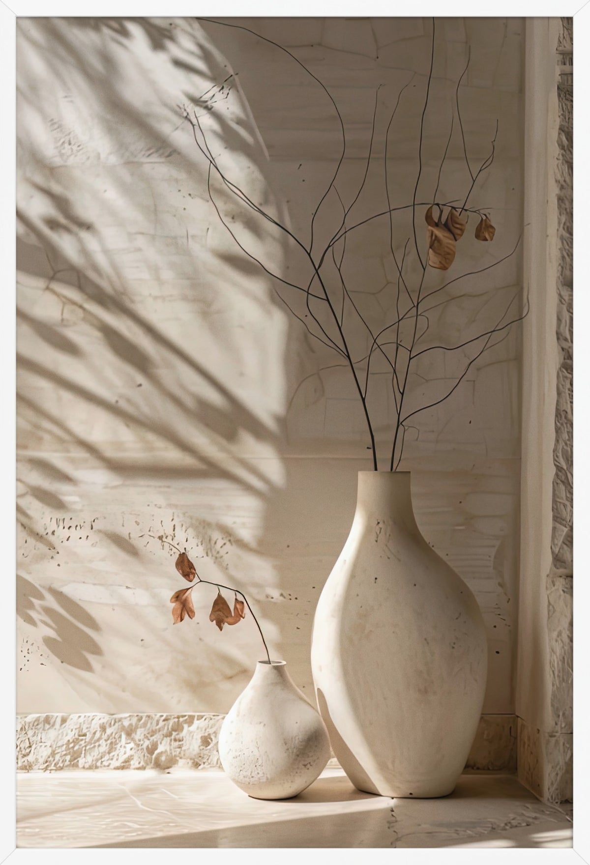 Shadow of Branches — poster in a white frame, front view