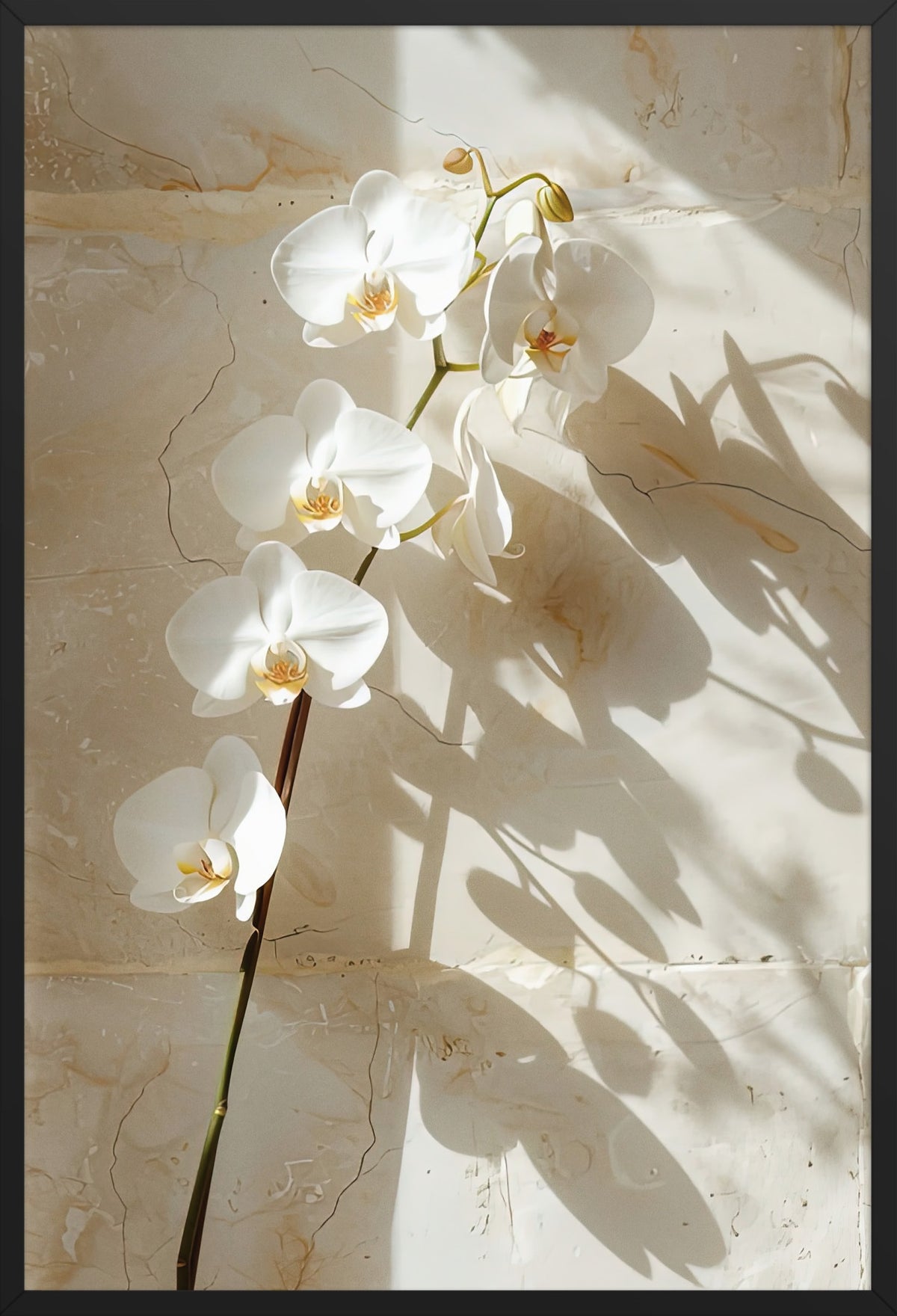The Stone Orchid — poster in a black frame, front view