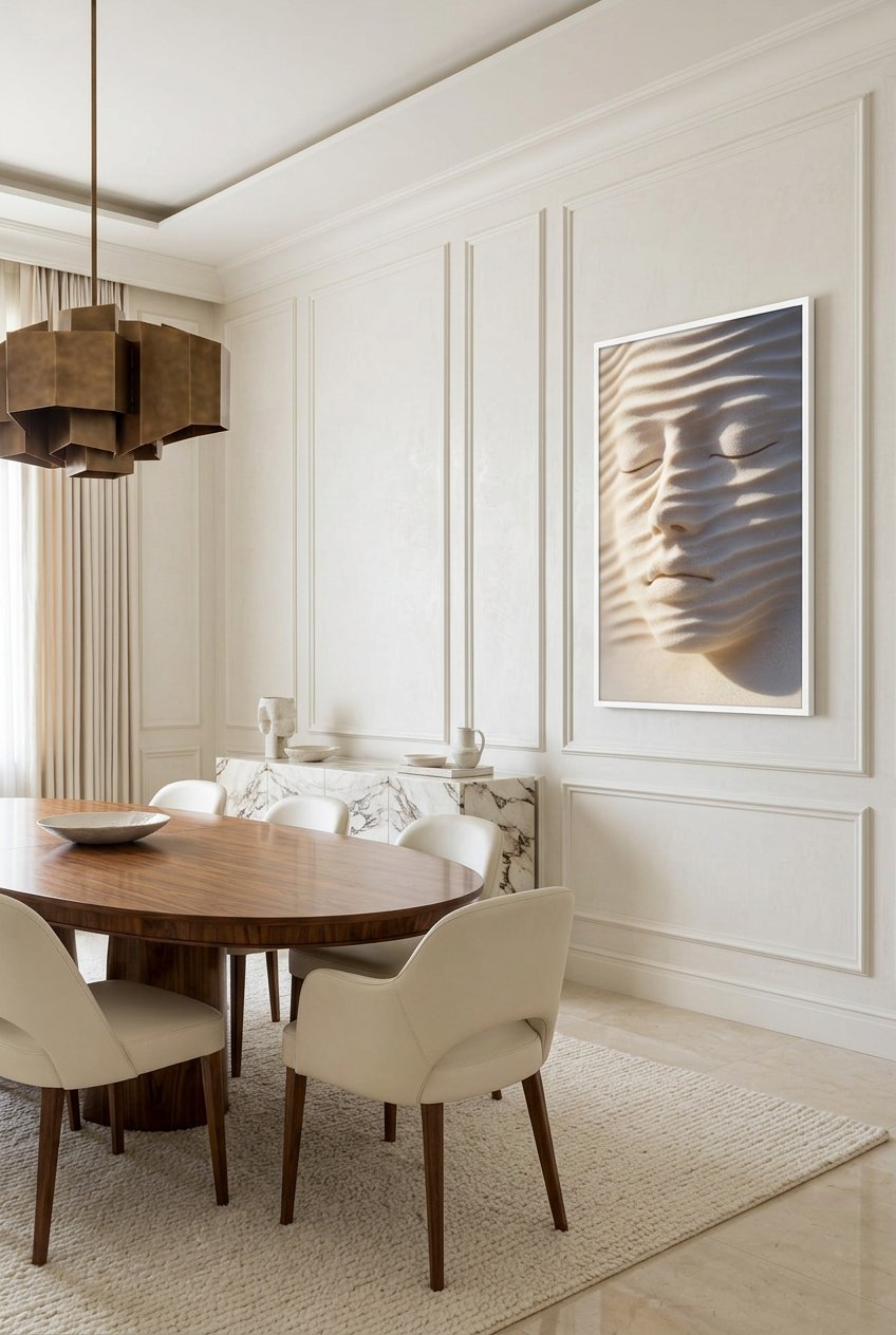 Sand Soul — poster in a white frame in a dining room