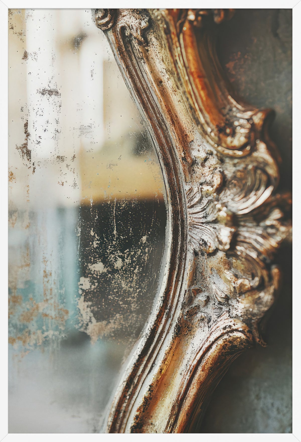 The Time Mirror — poster in a white frame, front view