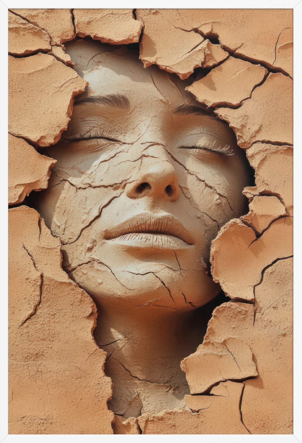 Birth of Clay — poster in a white frame, front view