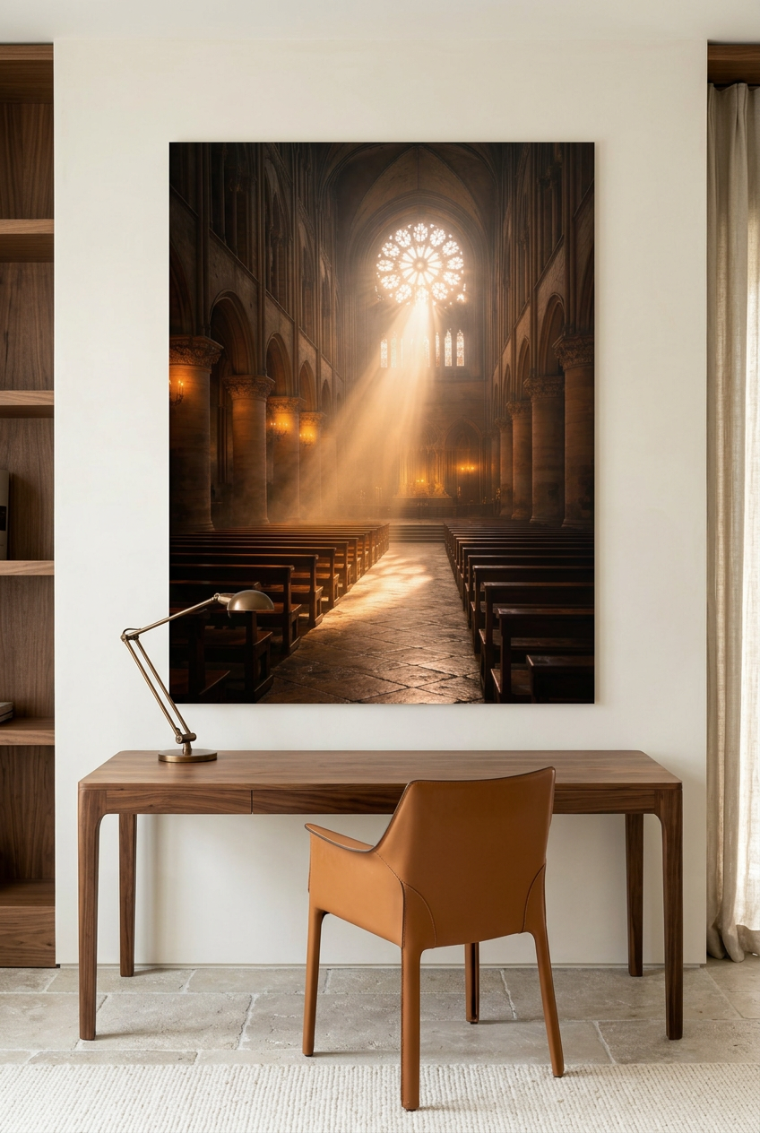 Nave of Light — unframed poster in a home office