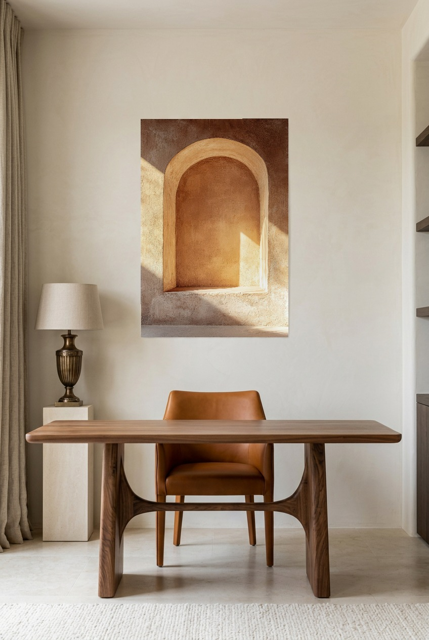 Niche Dorée — unframed poster in a home office