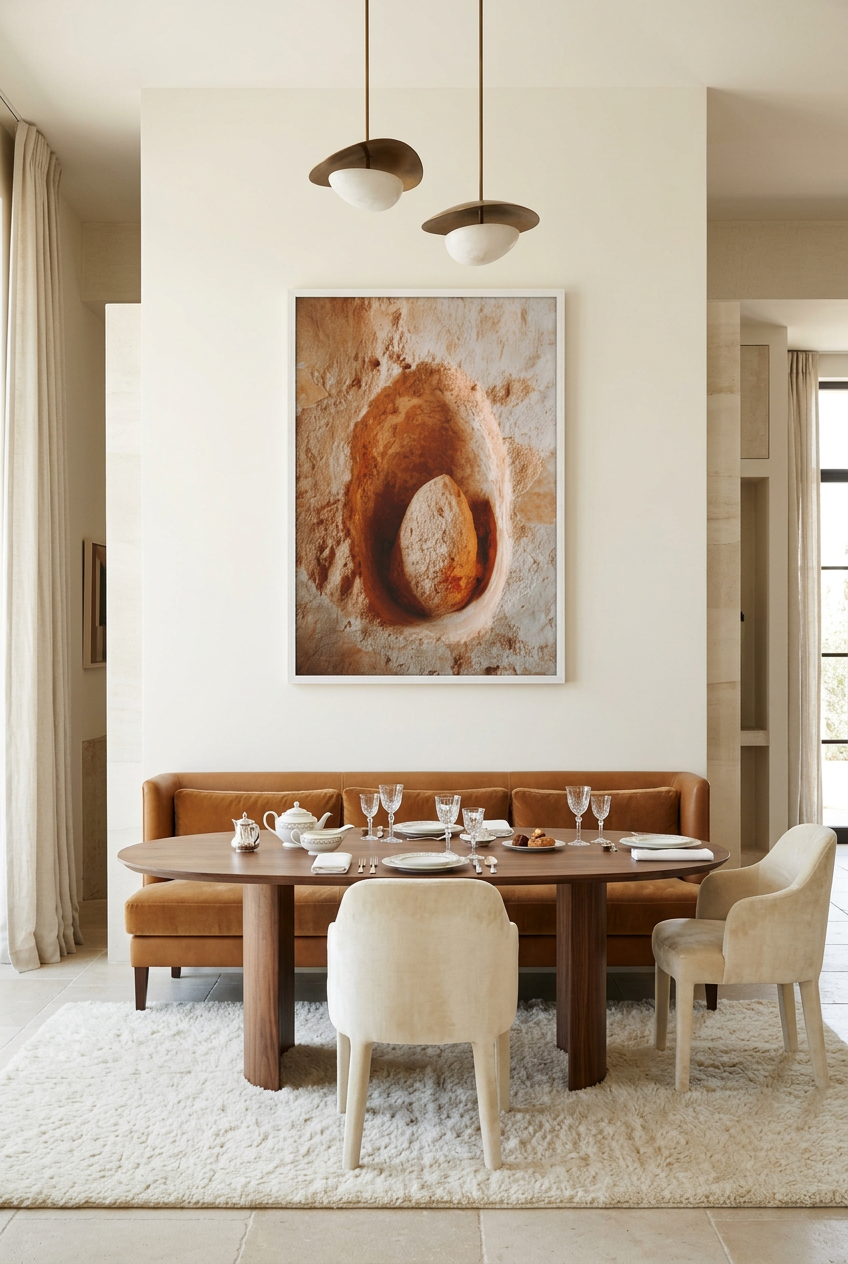 Sacred Niche — poster in a white frame in a dining room