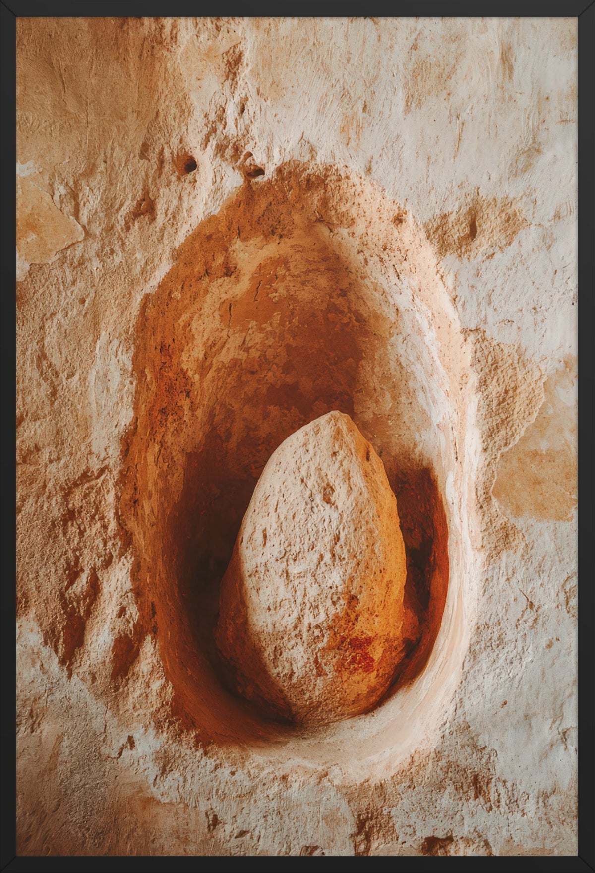 Sacred Niche — poster in a black frame, front view