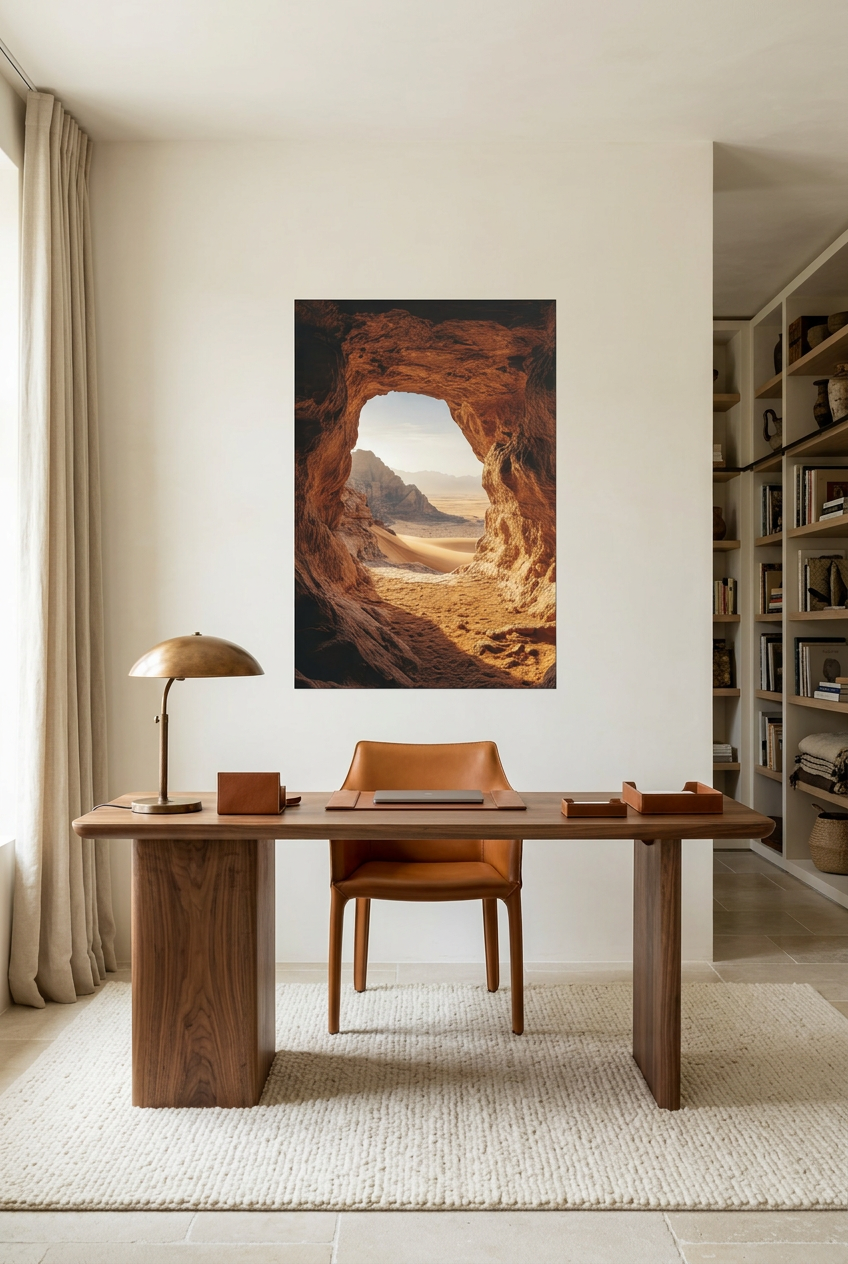 L'Œil du Désert — Poster ohne Rahmen im Arbeitszimmer