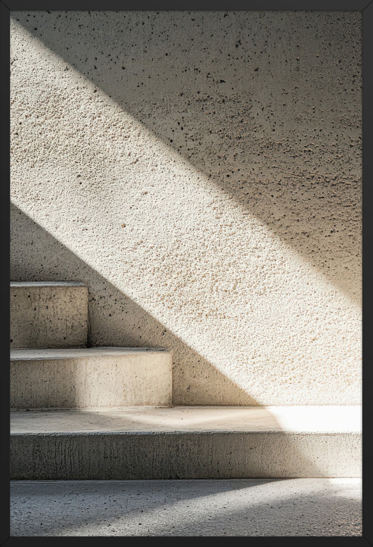 The Midday Shadow — poster in a black frame, front view