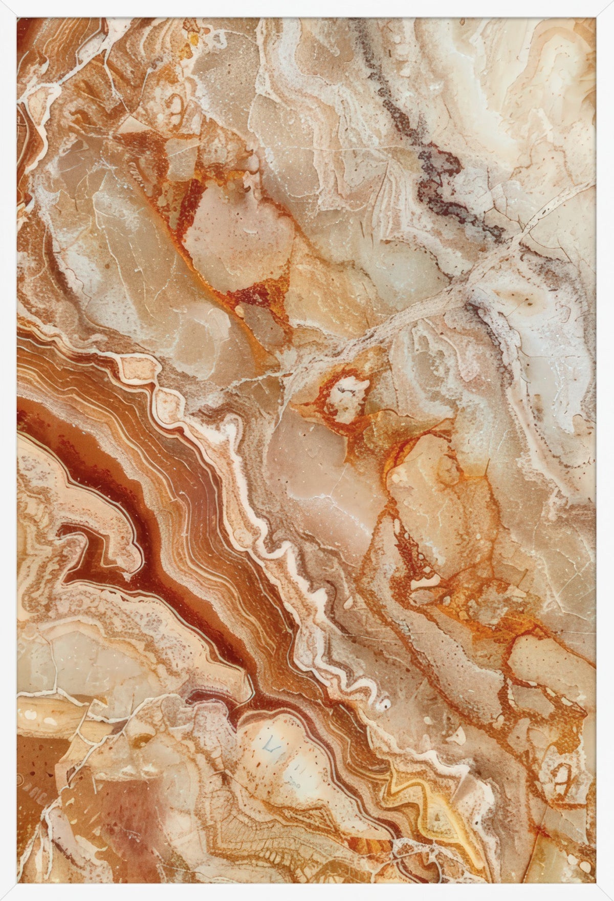 Burnt Onyx — poster in a white frame, front view