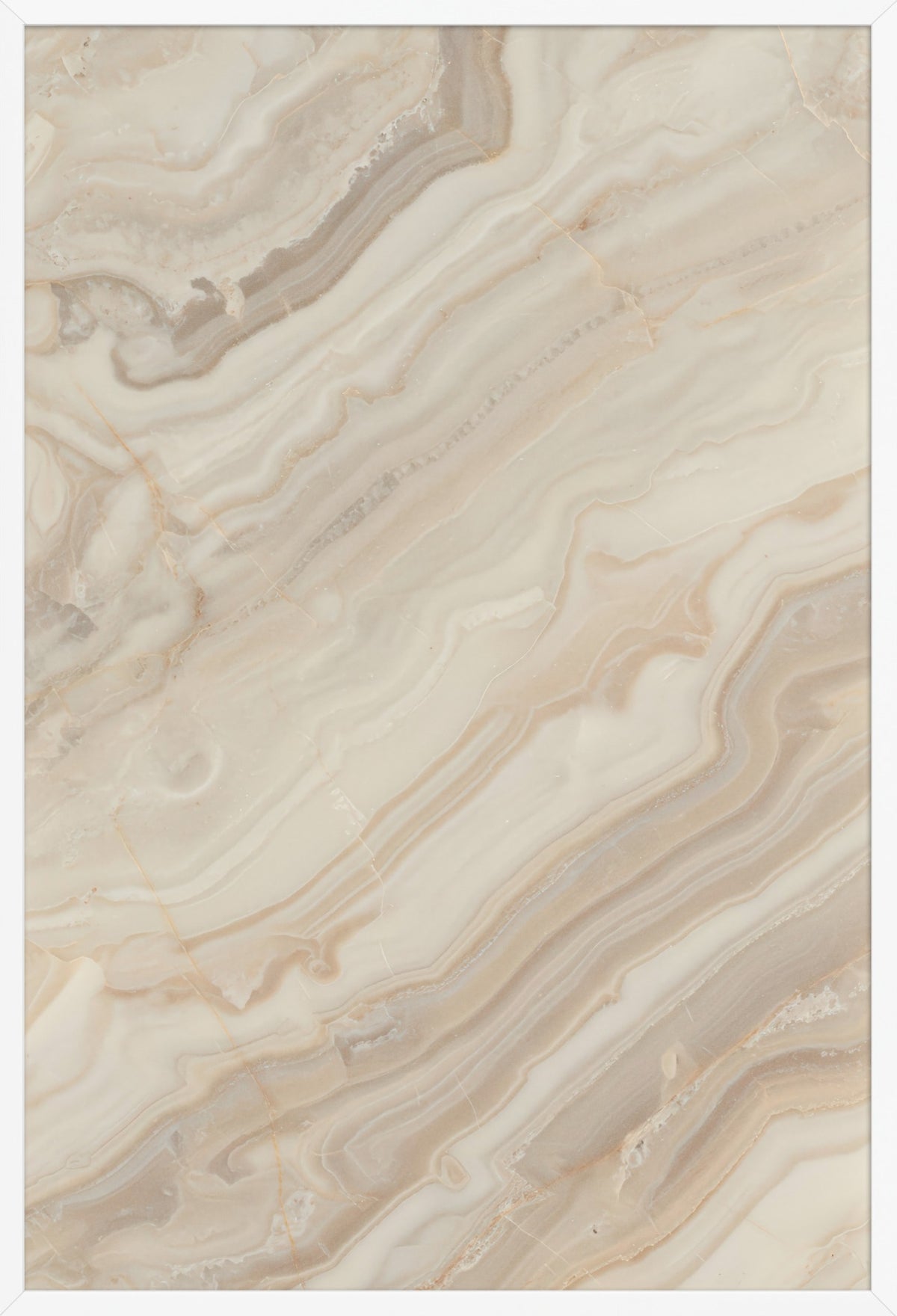 Onyx Black — poster in a white frame, front view