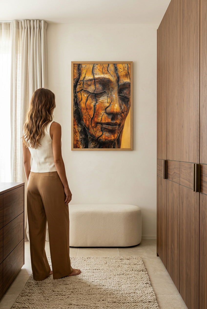 Oro Quebrado — mujer frente al póster