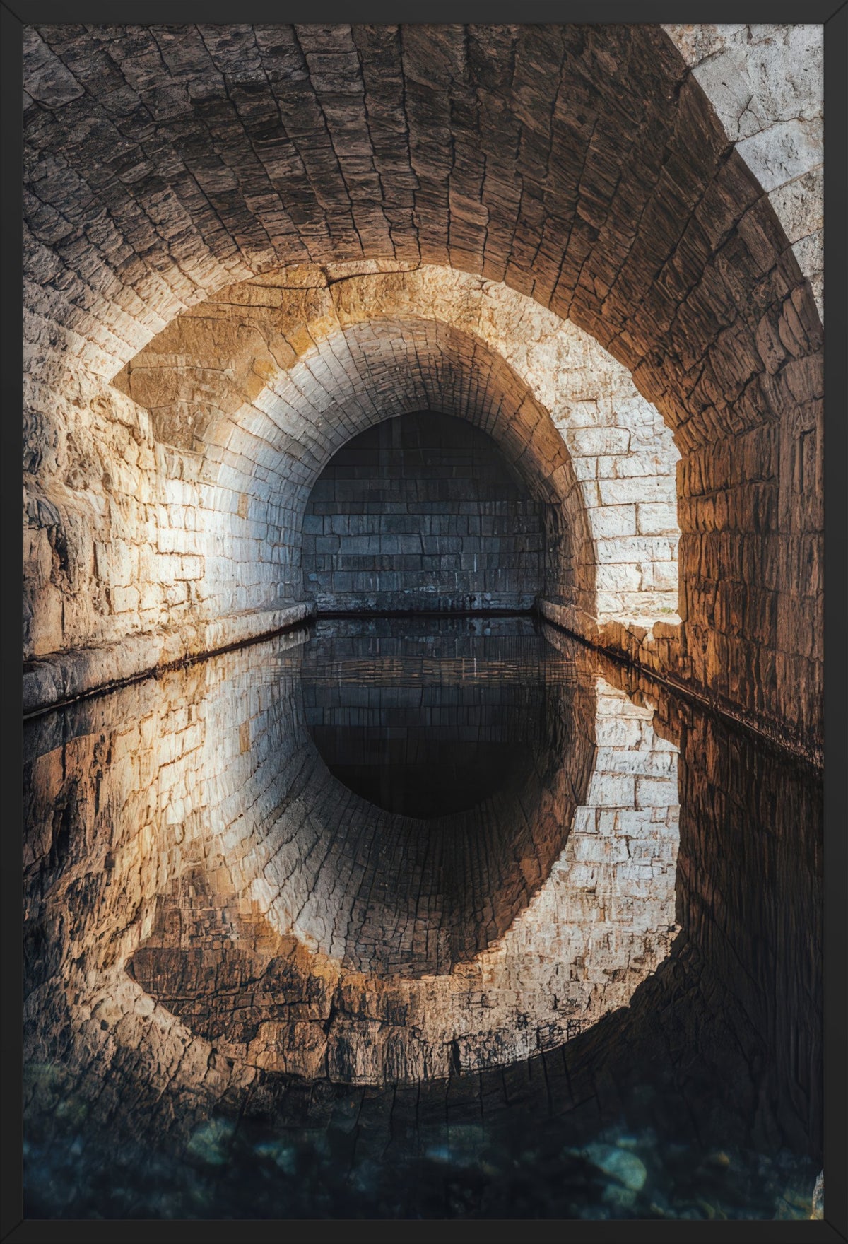 The Secret Passage — poster in a black frame, front view