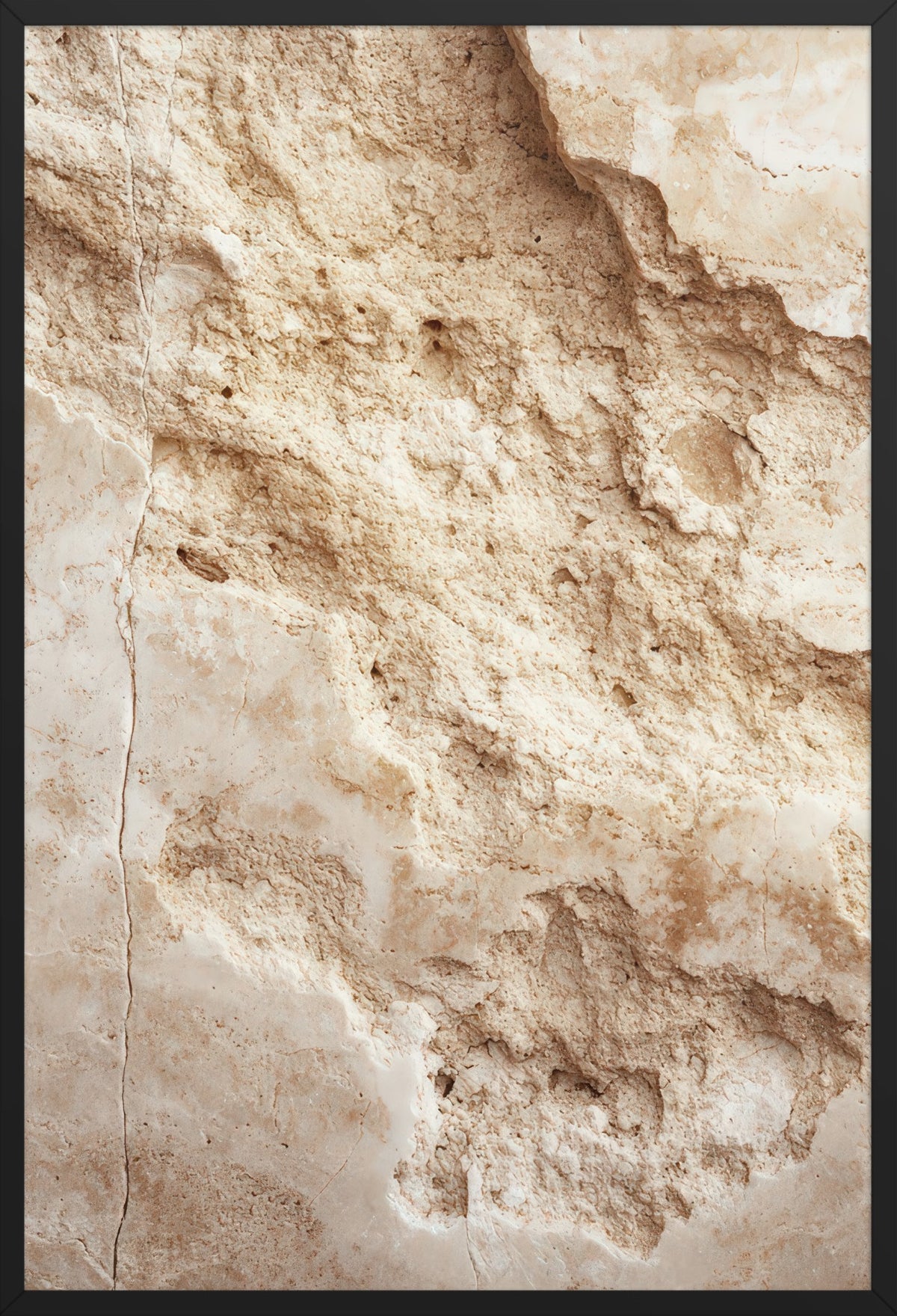 Sandstone — poster in a black frame, front view