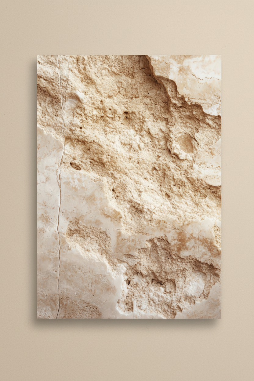 Pierre De Sable — Affiche Murale Minimaliste Beige Ivoire Minérale — affiche murale minimaliste | Cassili-home