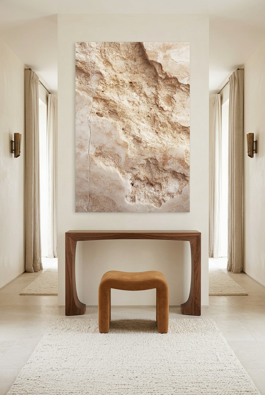 Pietra di Sabbia — poster senza cornice in un ingresso