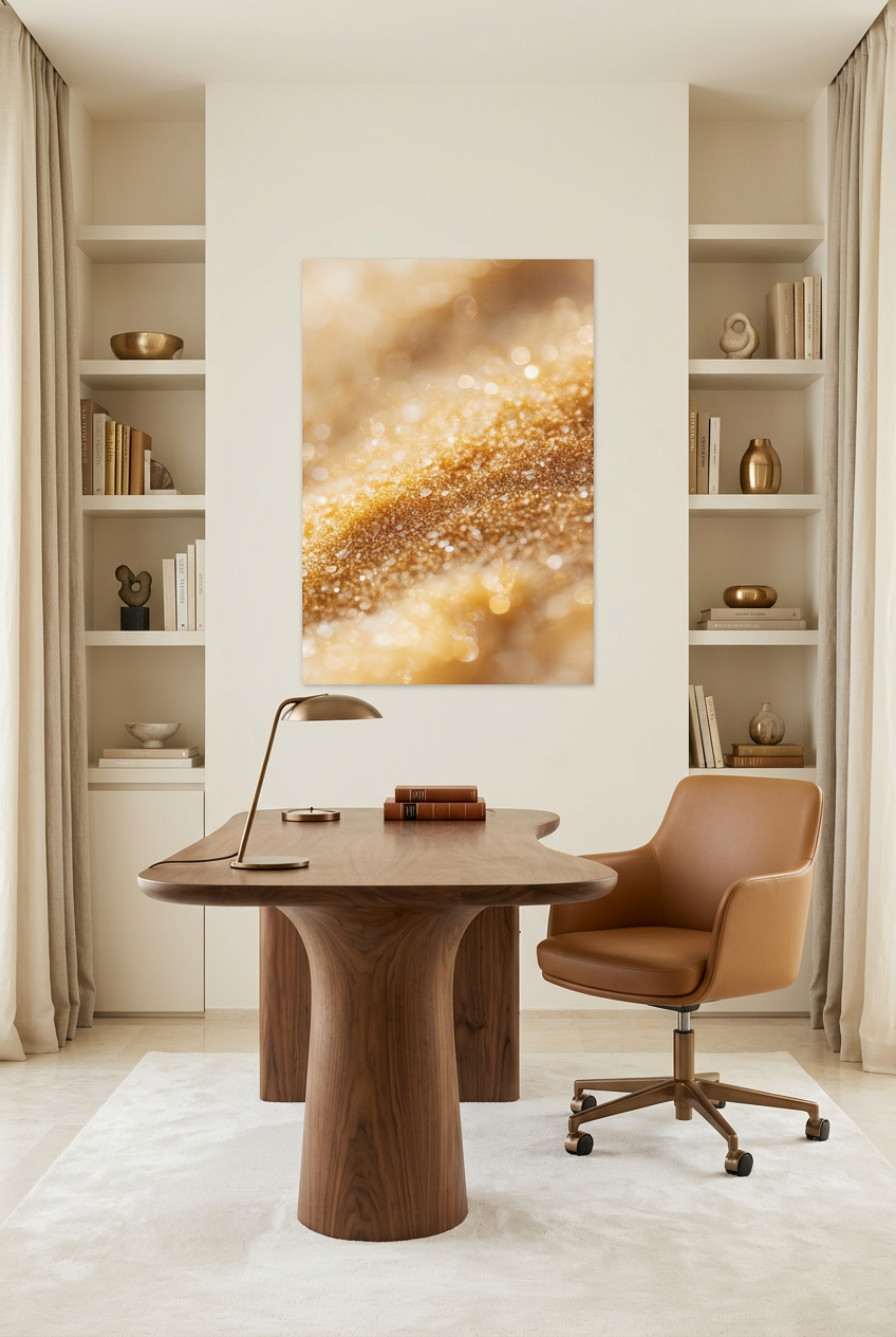 Gold Dust — unframed poster in a home office