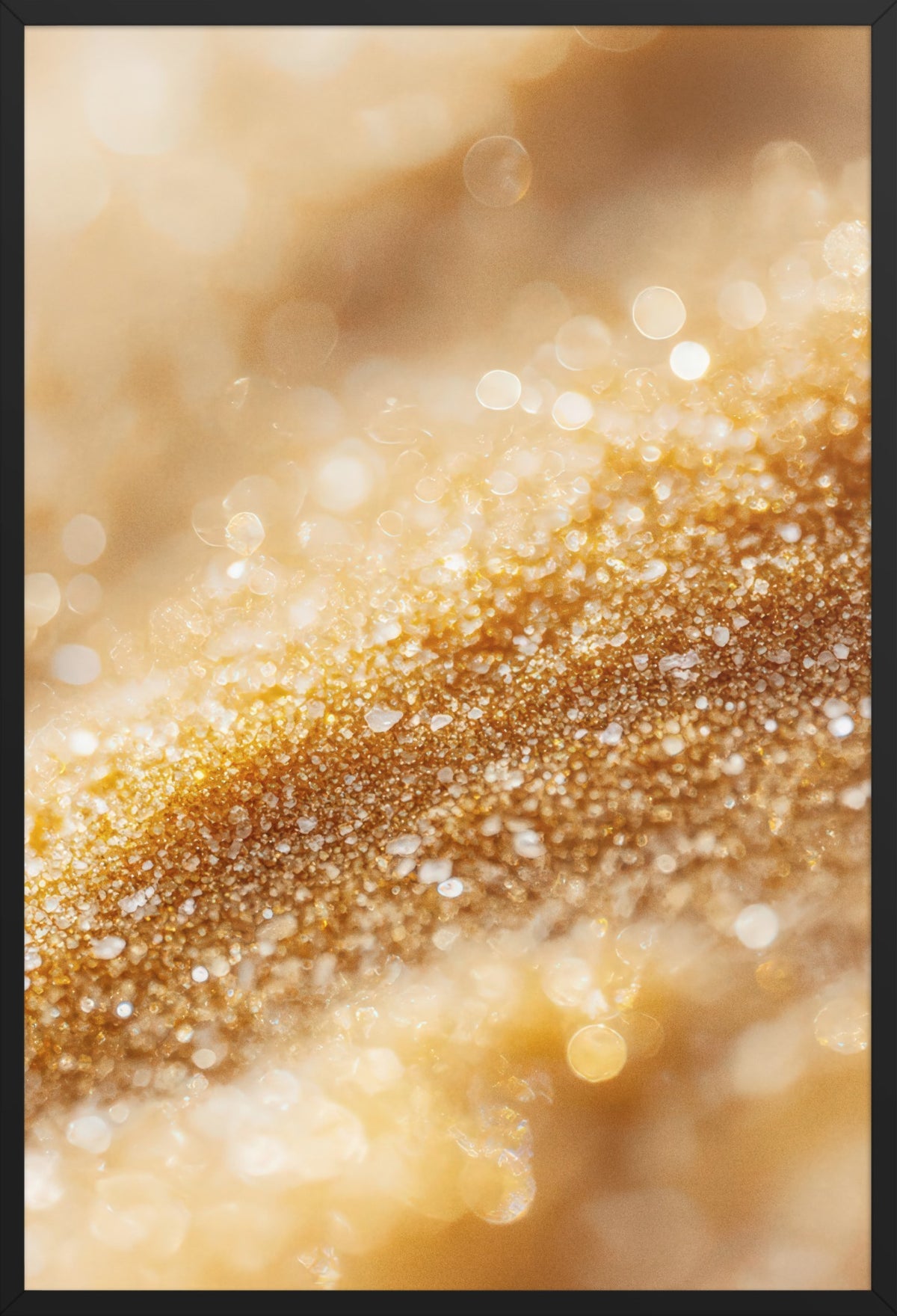 Gold Dust — poster in a black frame, front view