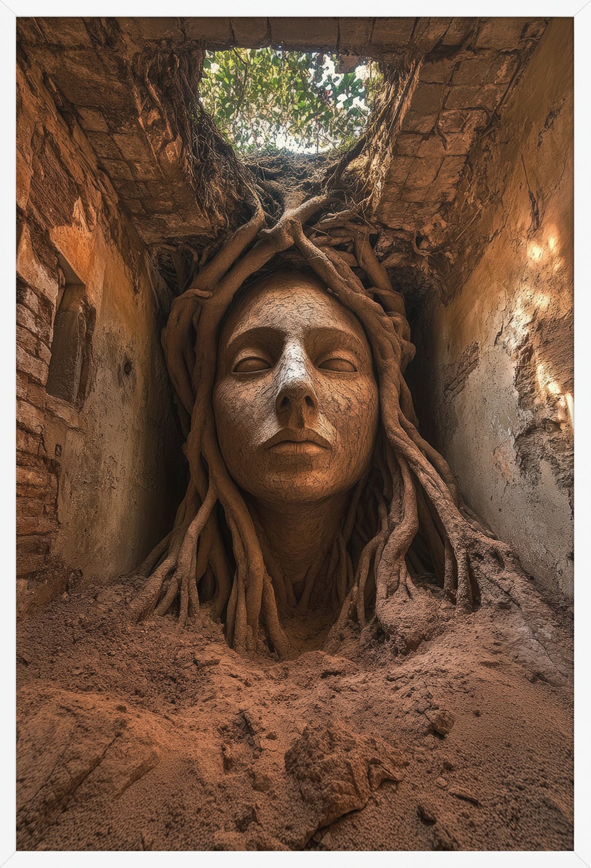 Golden Roots — poster in a white frame, front view