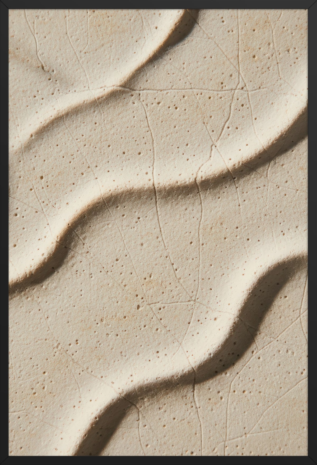 Sand & Shadows — poster in a black frame, front view