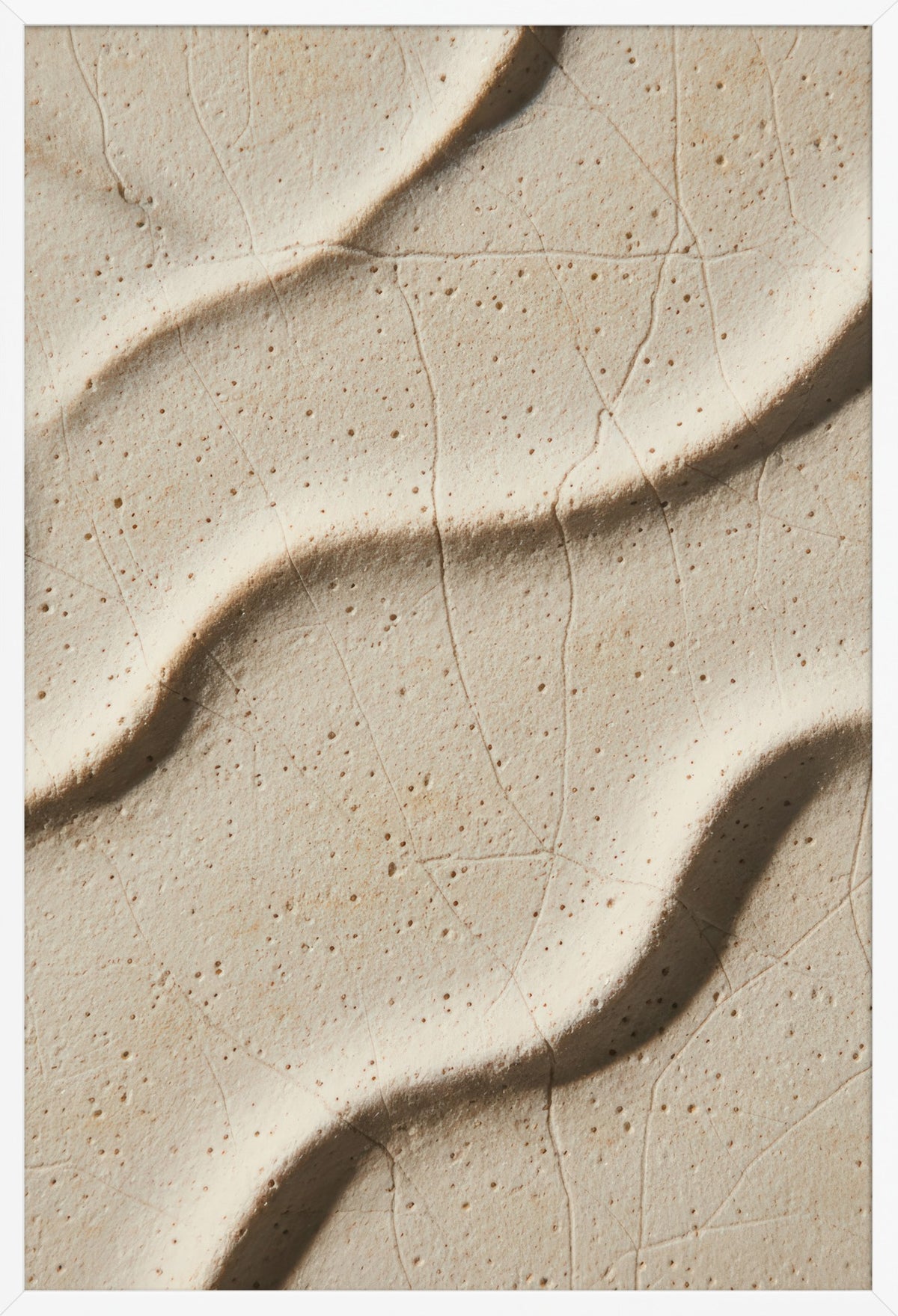Sand & Shadows — poster in a white frame, front view
