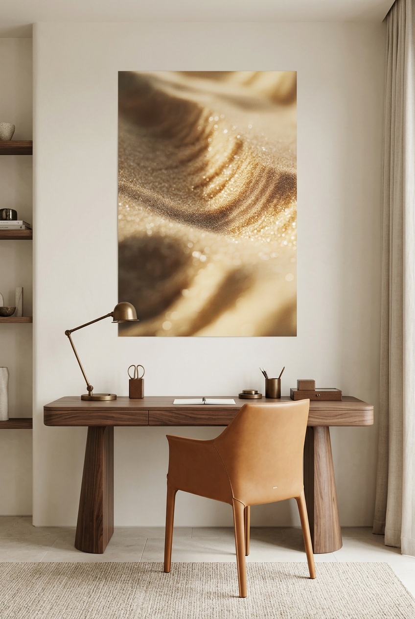 Golden Sands — unframed poster in a home office