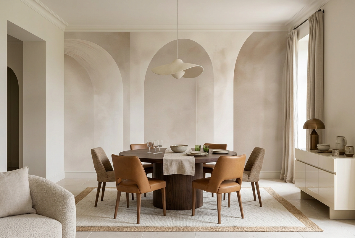Salle à manger de L’Arche contrastée