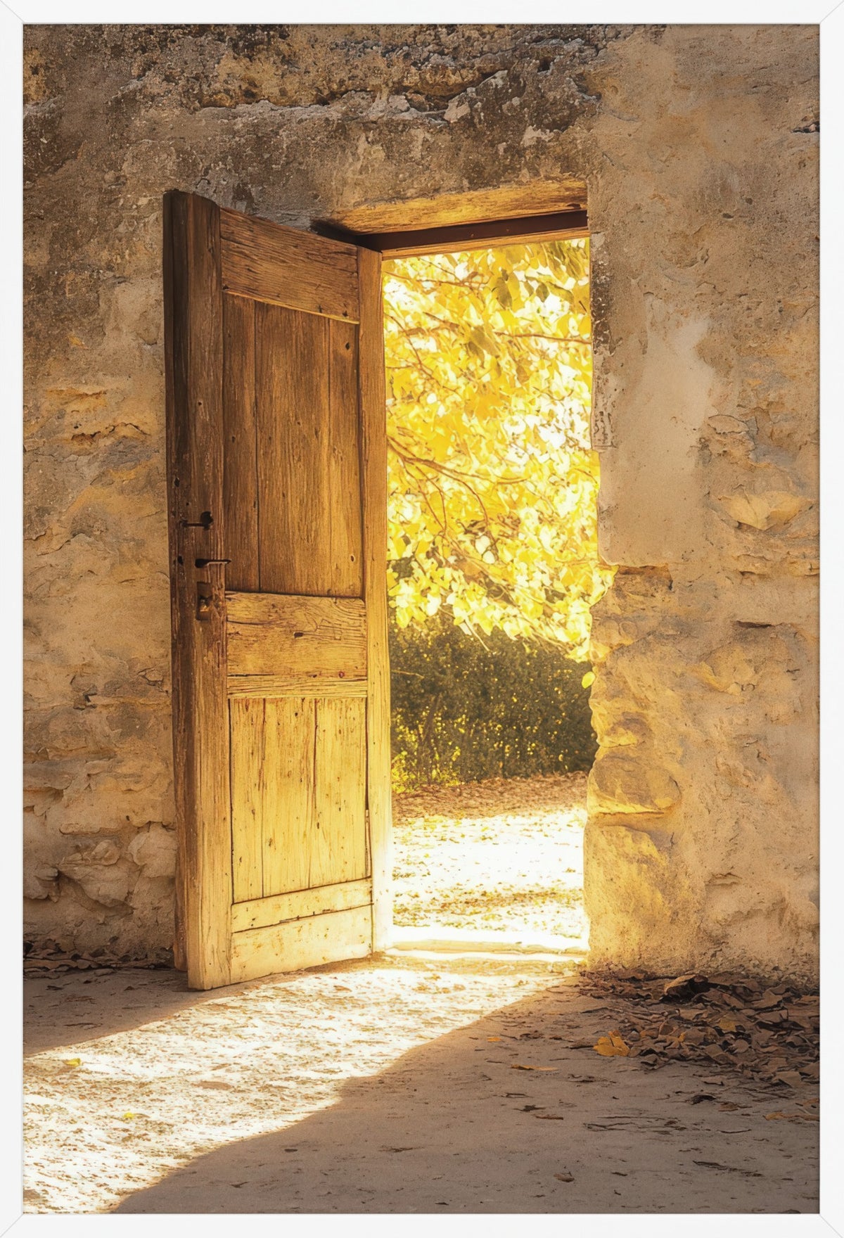 Light Threshold — poster in a white frame, front view