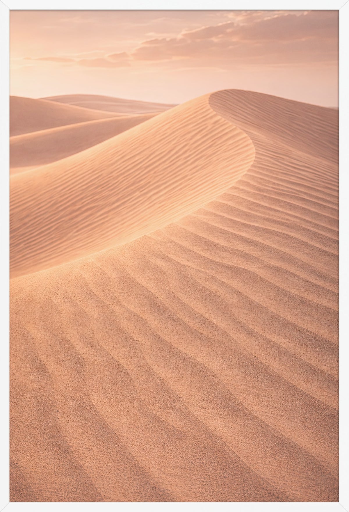 Silence of the Dunes — poster in a white frame, front view