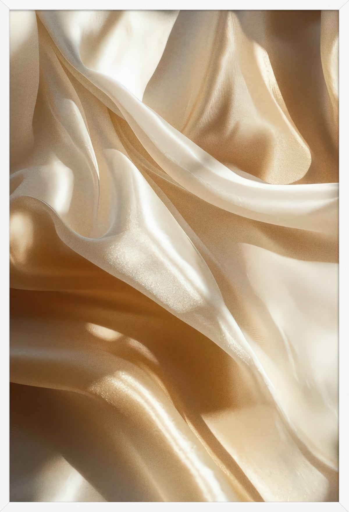 Golden Silk — poster in a white frame, front view