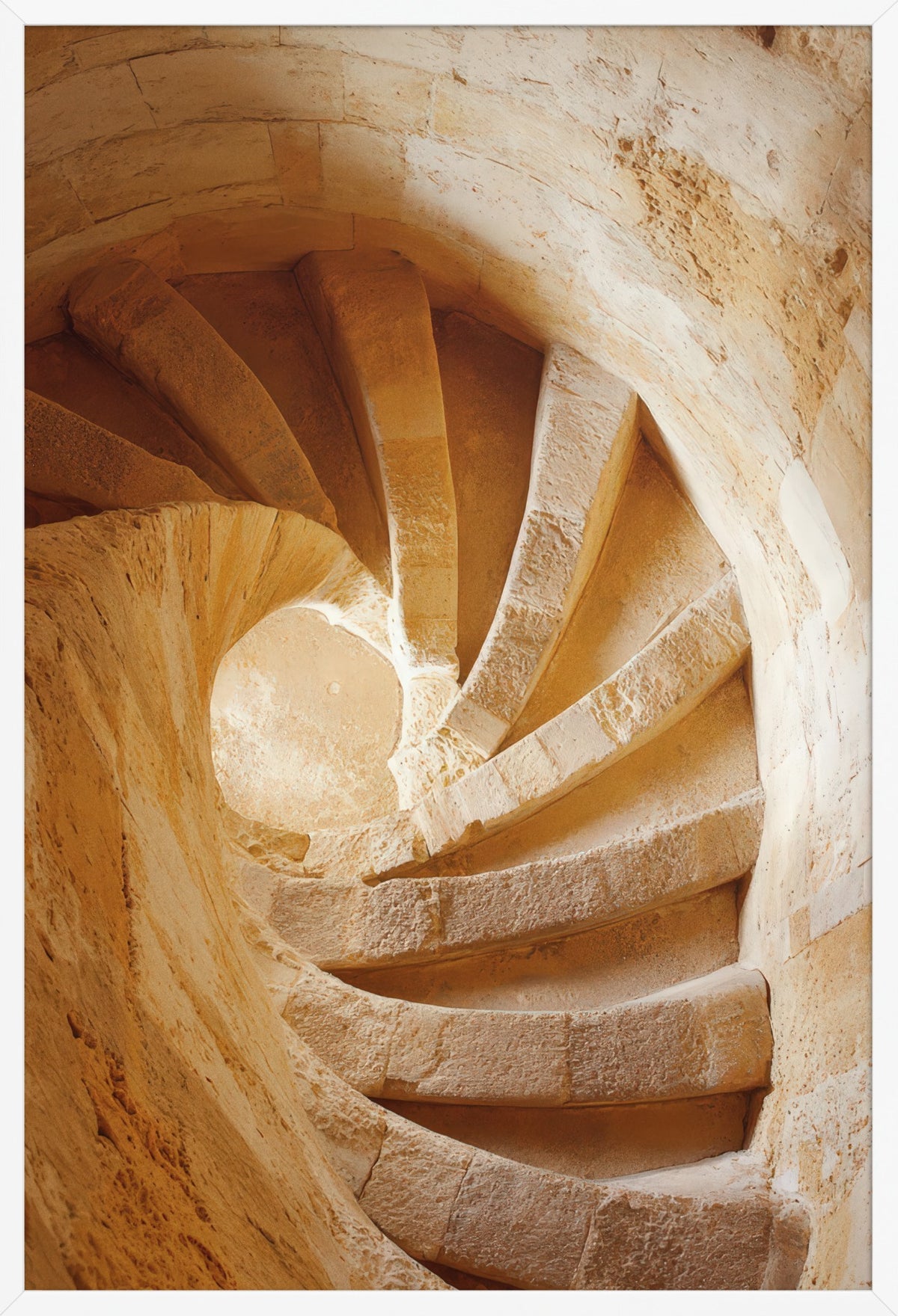 Stone Spiral — poster in a white frame, front view
