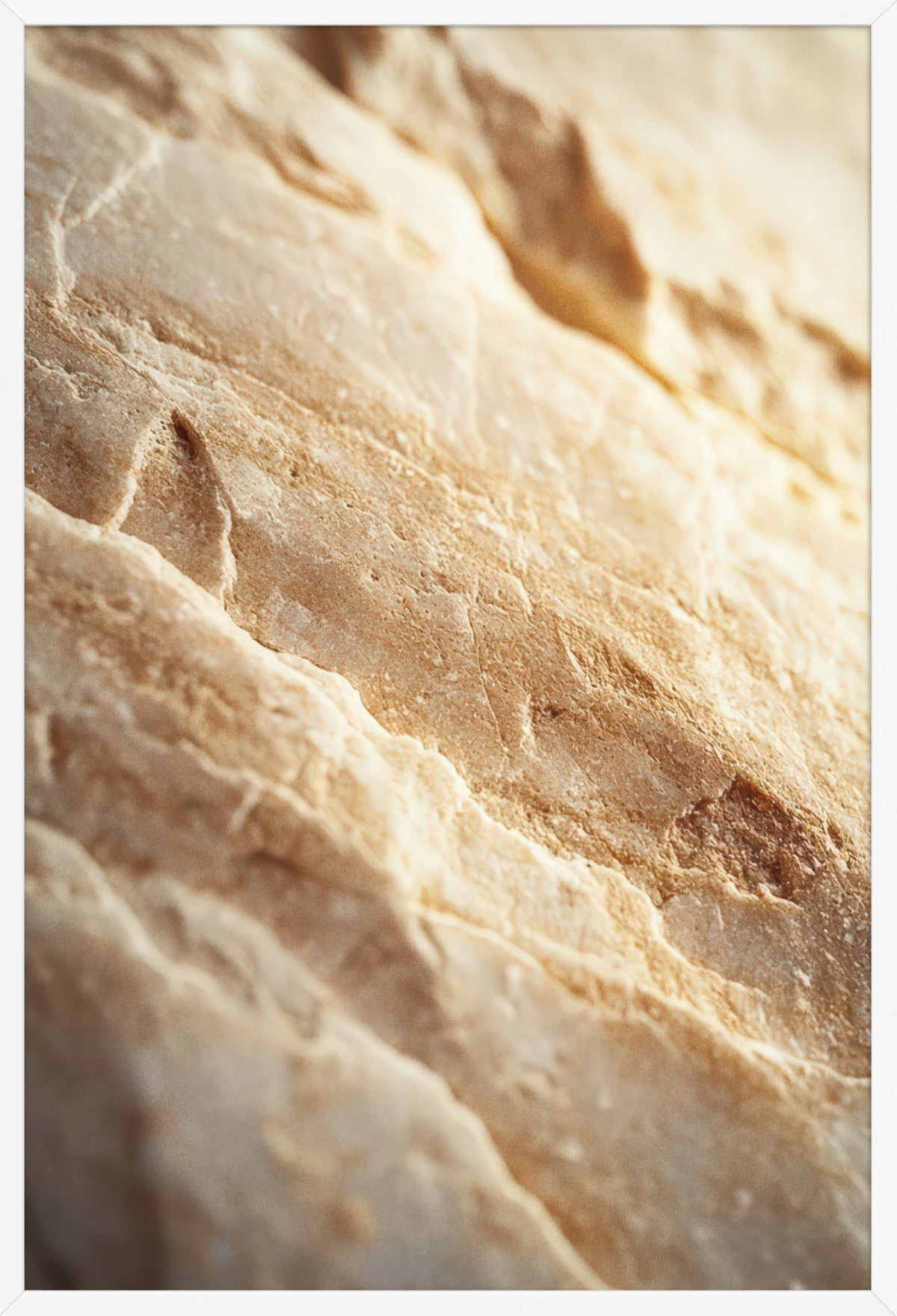 Golden Strata — poster in a white frame, front view