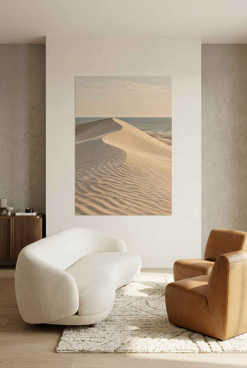 The Sand Crest — unframed poster in a living room