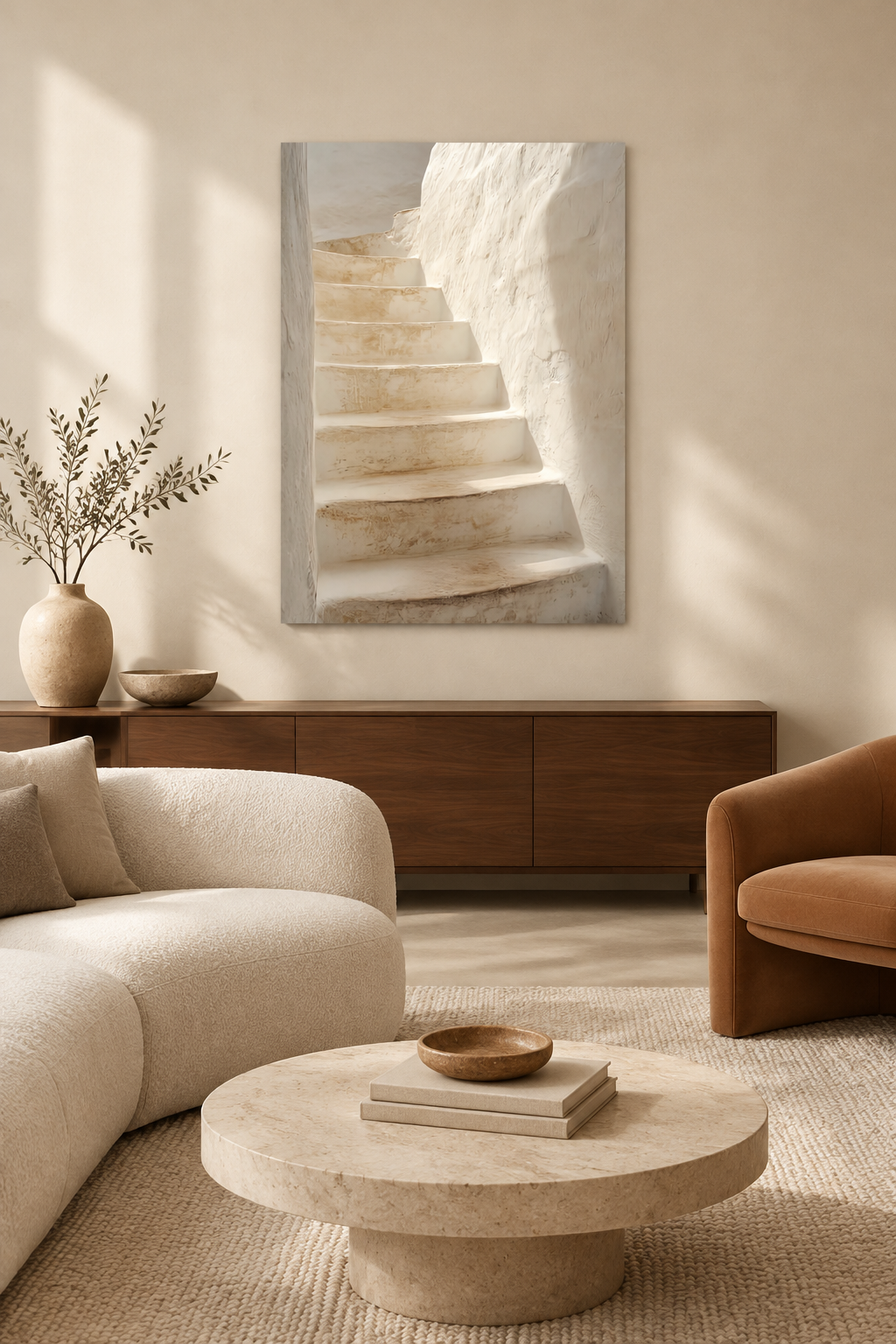 L’Escalier de Chaux dans un salon méditerranéen