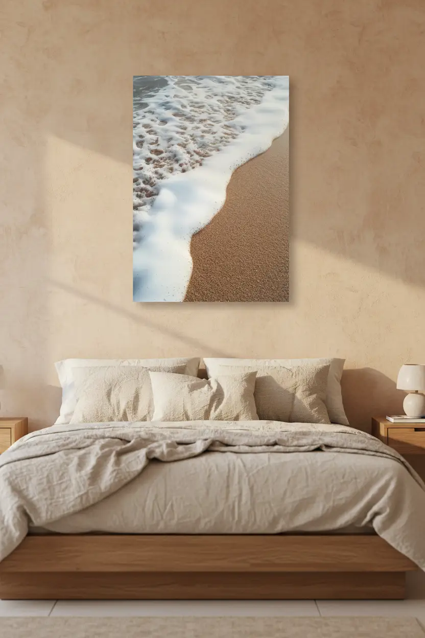 L’Écume — Affiche murale minimaliste sable et mer — affiche murale minimaliste | Cassili-home