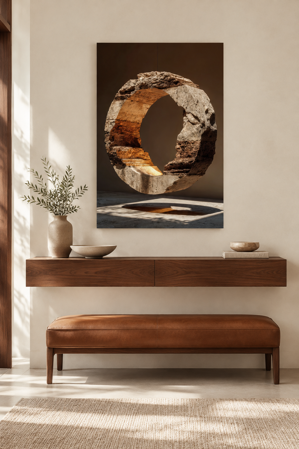 De Stenen Halo in een mediterrane woonkamer