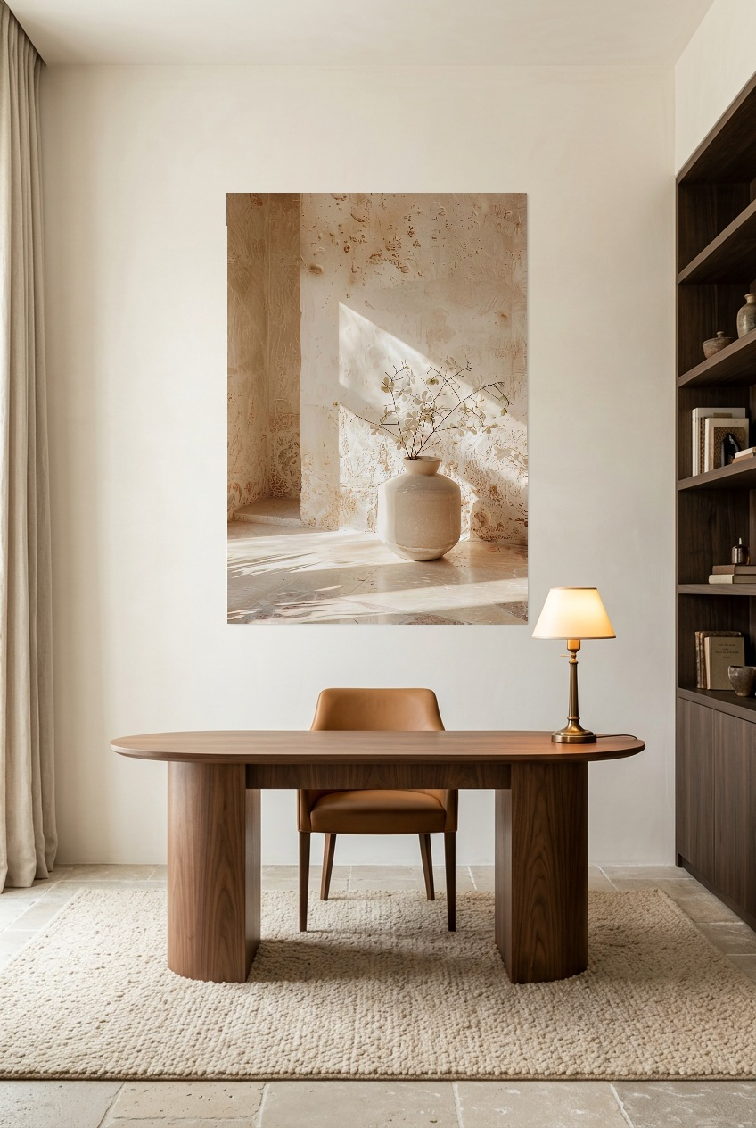 Le Vase dans la Niche — affiche sans cadre dans un bureau